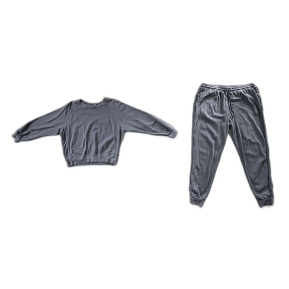 J. Crew Gray Sweatpants and Sweatshirt Top Set Women's Size Small - Picture 3 of 16